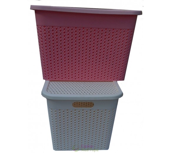 Корзина для хранения с крышкой №885 (38*39*26см)